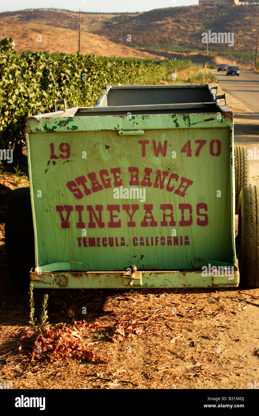 Veicoli di fattoria a Temecula vigna. Foto Stock
