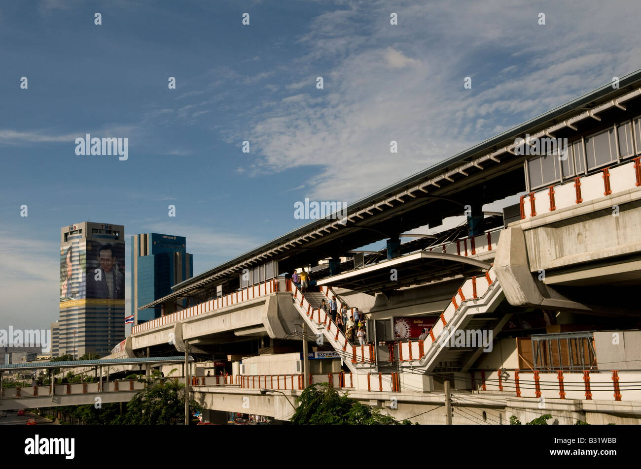 La stazione BTS a Bangkok in Tailandia Foto Stock