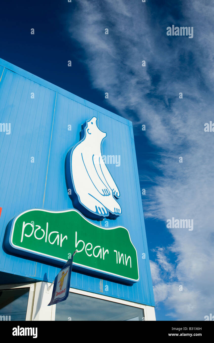 Il Polar Bear Inn a Kangerlussuaq Groenlandia Foto Stock