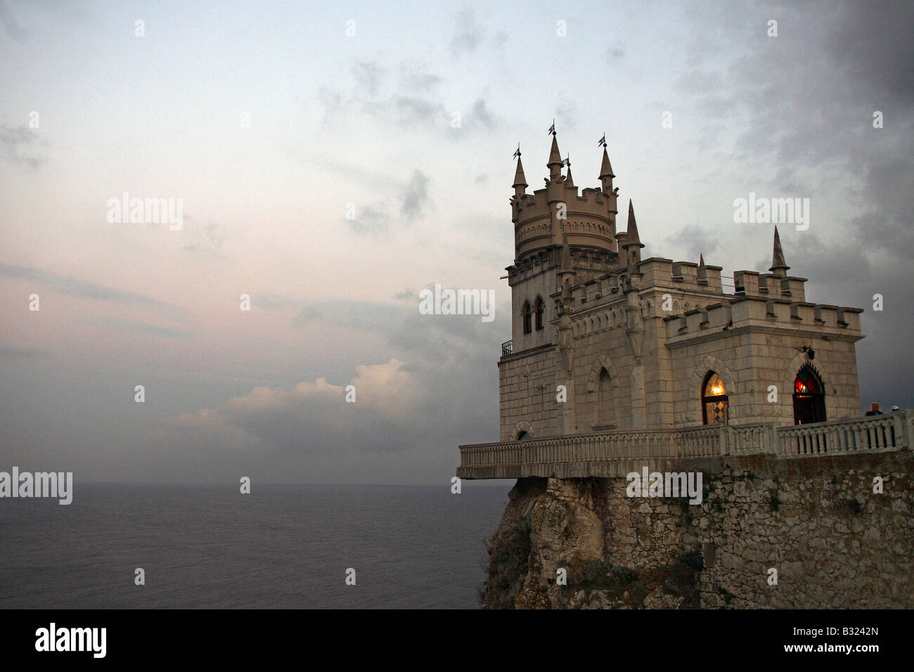 Il nido di rondini il castello di Livadia, Ucraina Foto Stock