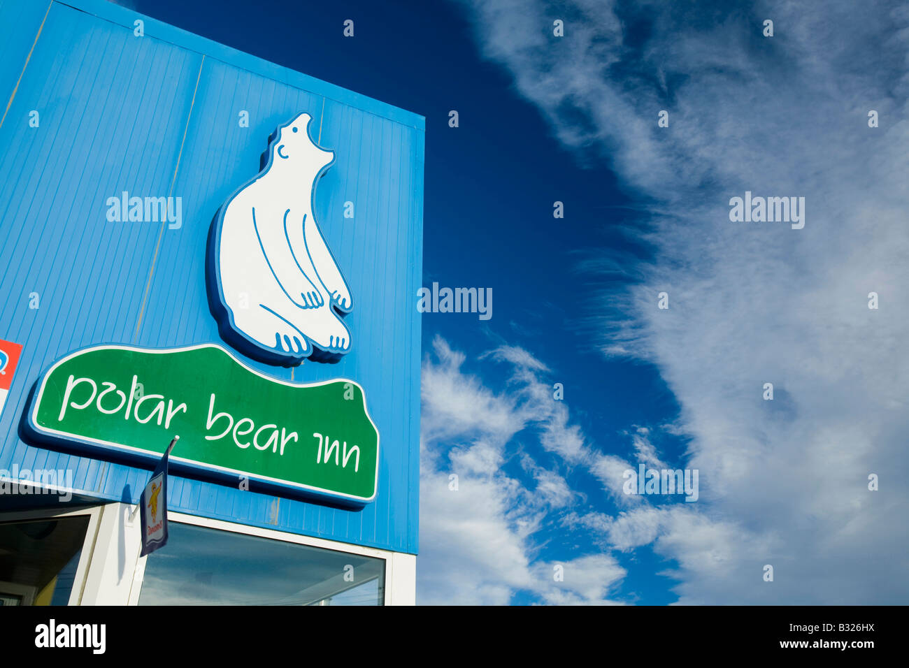 Il Polar Bear Inn a Kangerlussuaq Groenlandia Foto Stock
