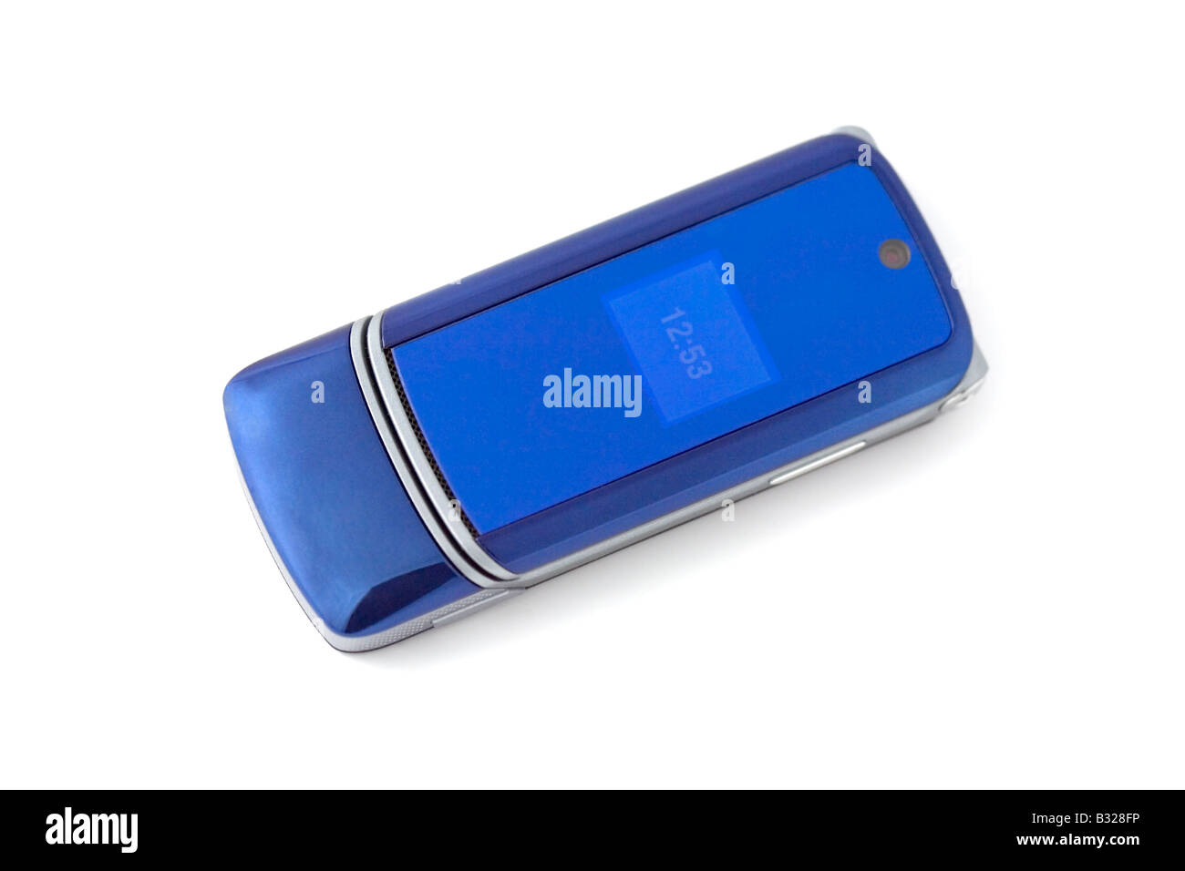 Blue telefono mobile in stile moderno Foto Stock