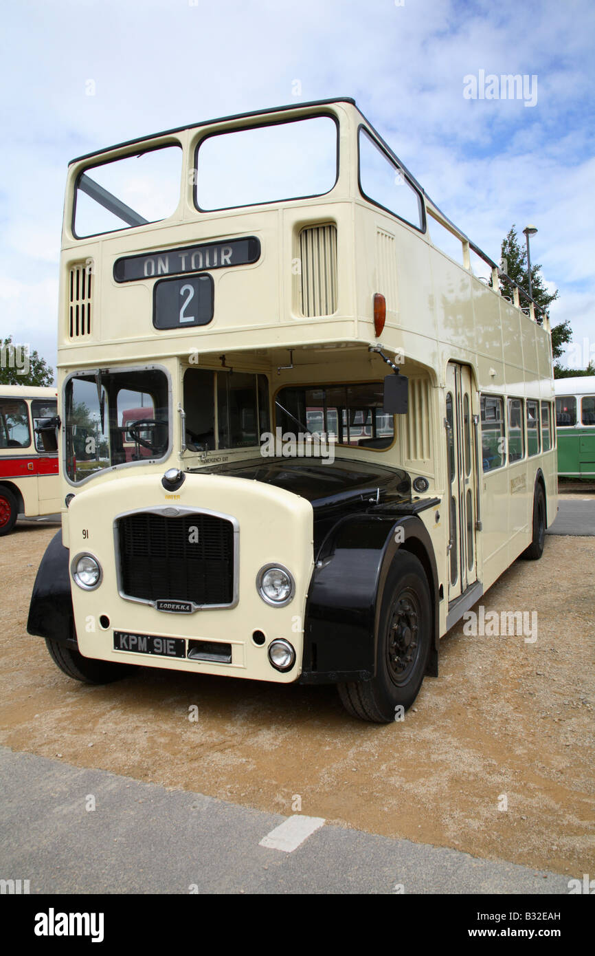 Bristol LODEKKA bus aperti British Foto Stock