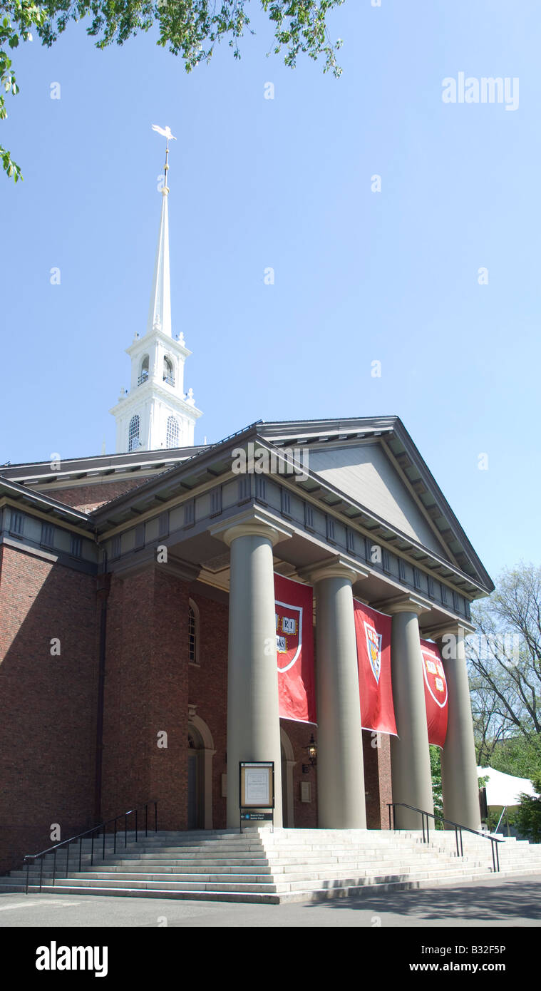 La chiesa commemorativa in Harvard Yard Foto Stock