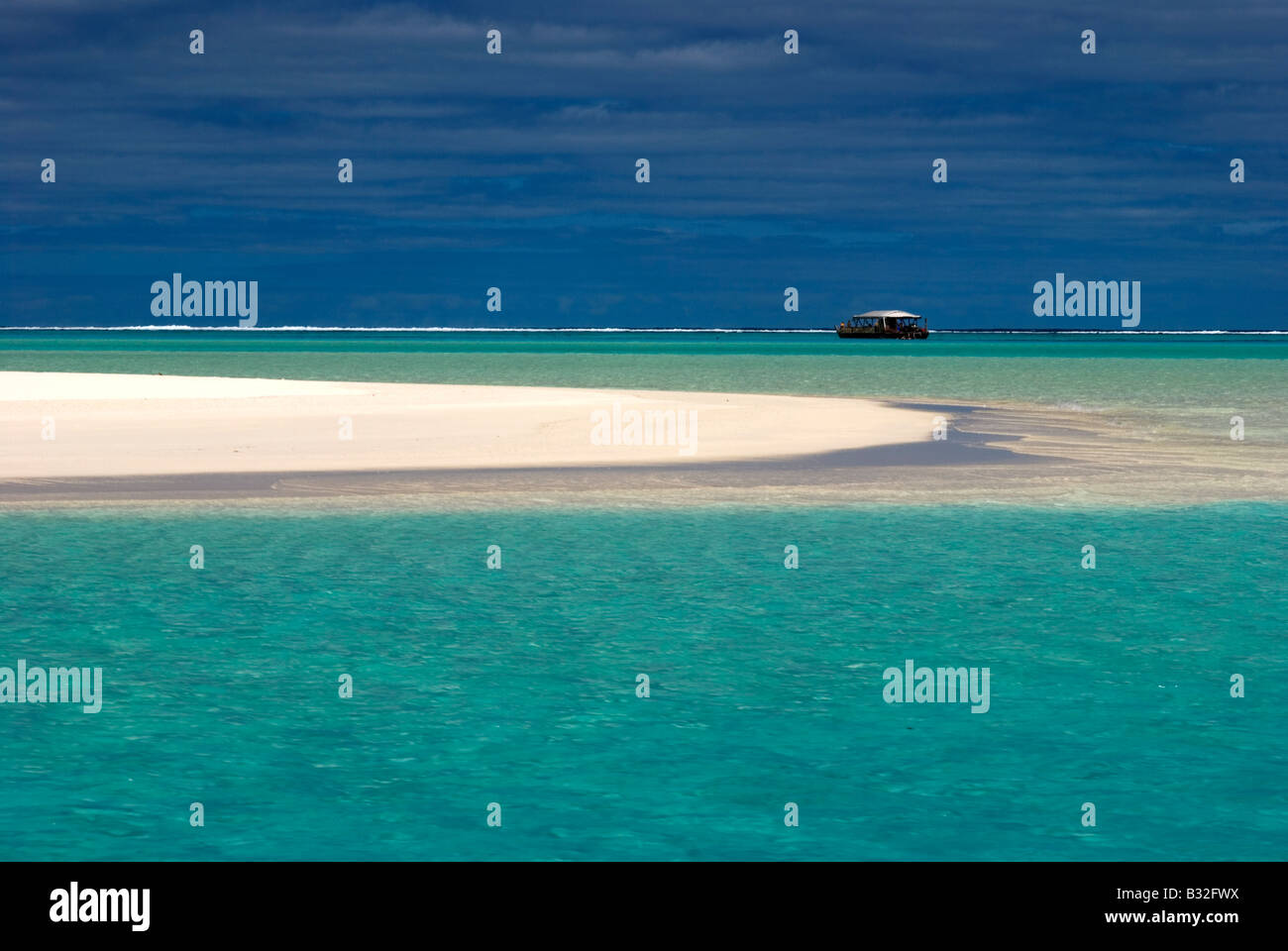 Laguna Aitutaki, Isole Cook Foto Stock