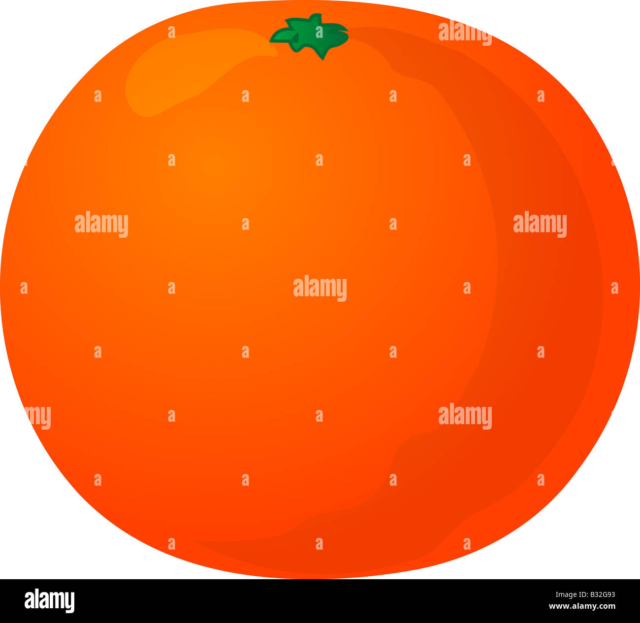 Tutto il succo di arancia illustrazione isometrica gradiente colorati Foto Stock