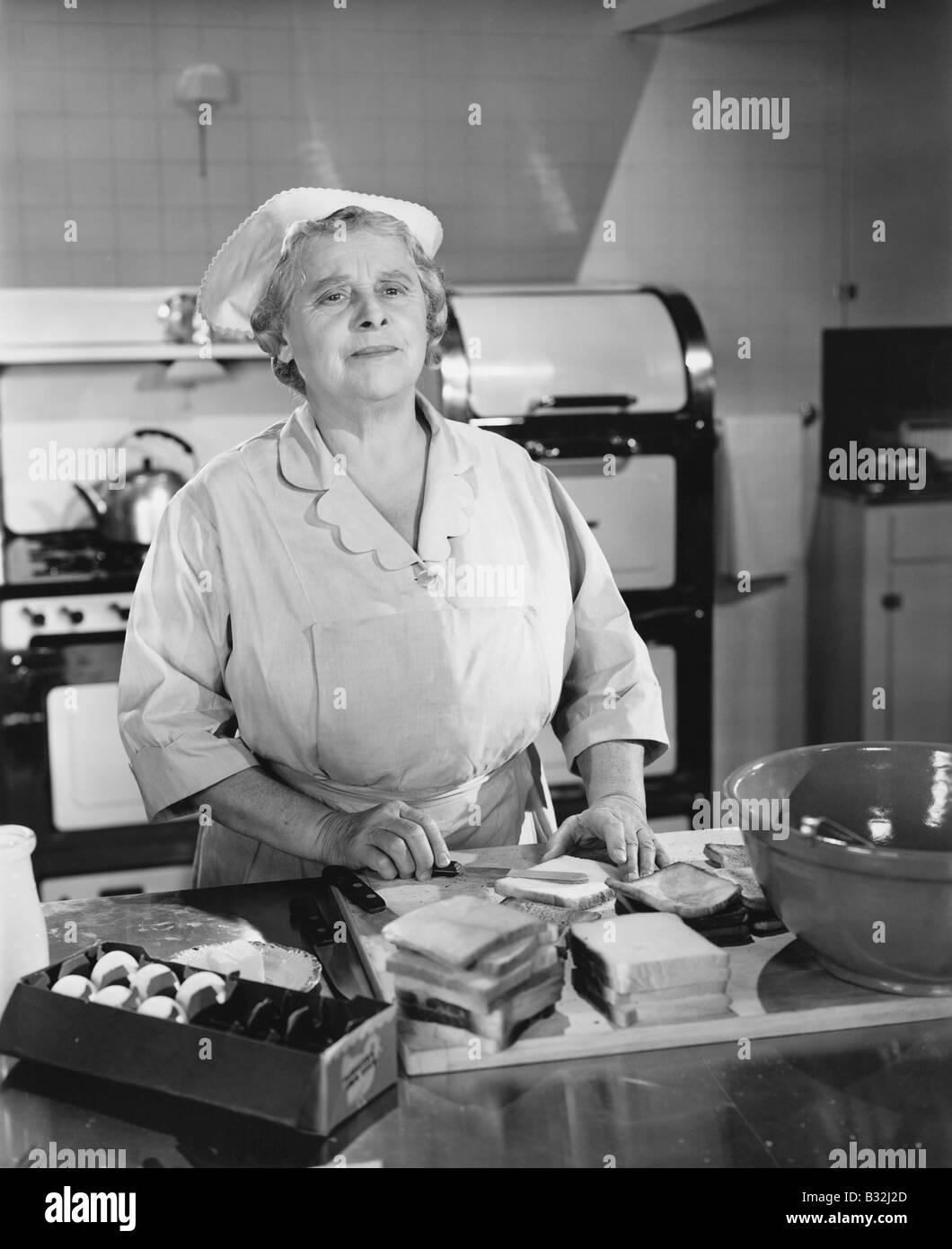 SIGNORA DELLA MENSA Foto Stock