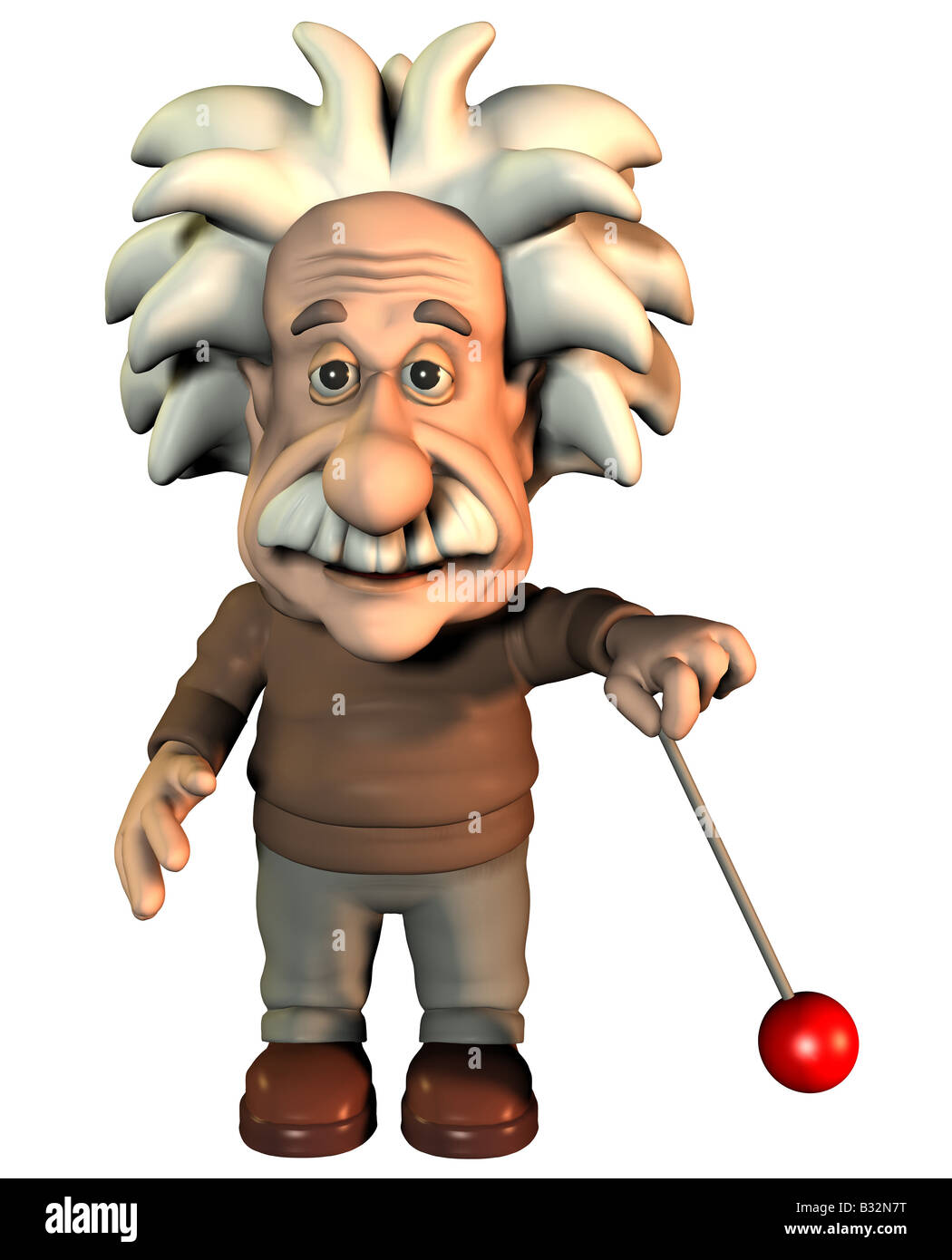 Albert Einstein con meccanismo oscillante Foto Stock