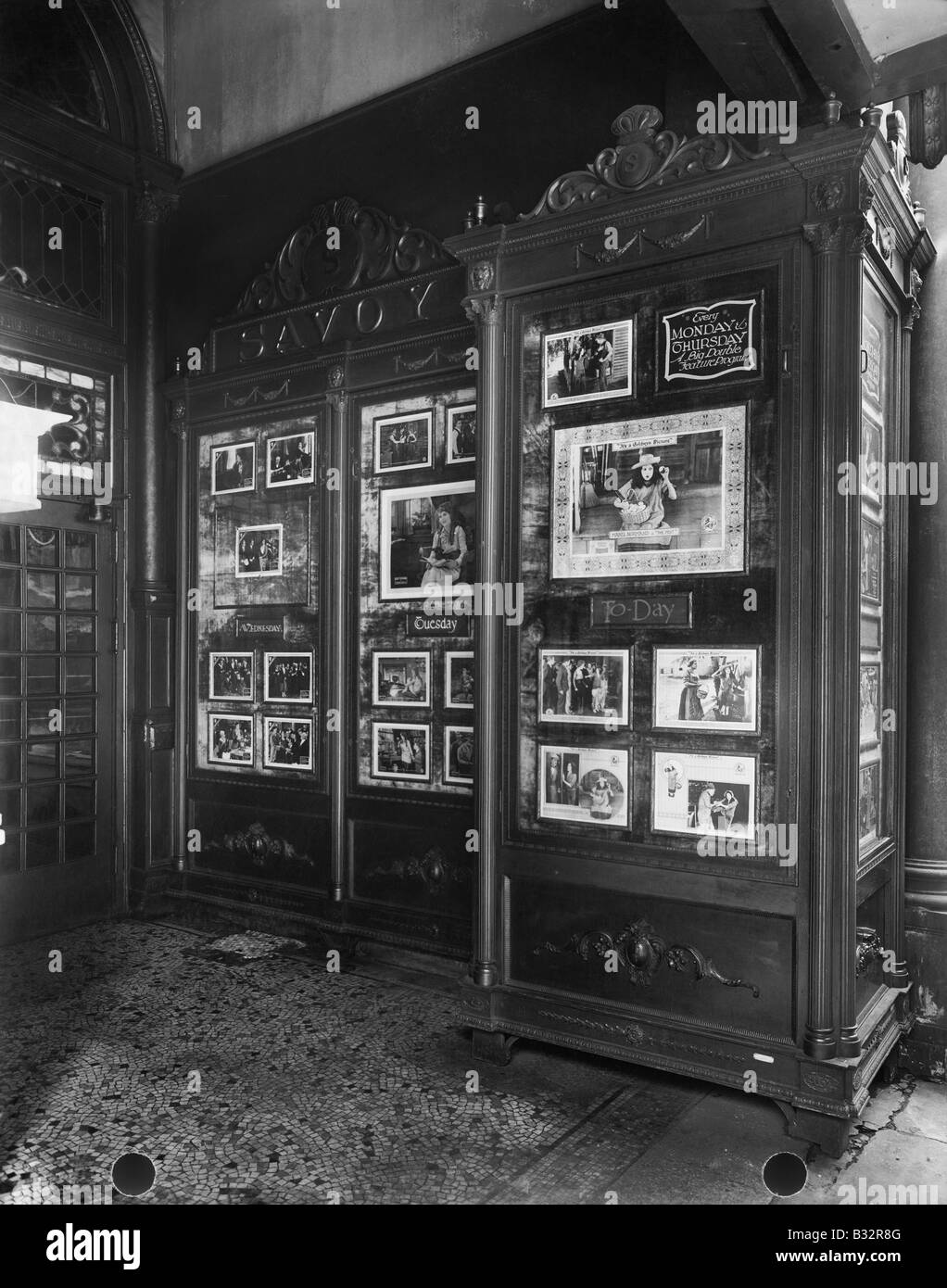 Movie Theater lobby Foto Stock