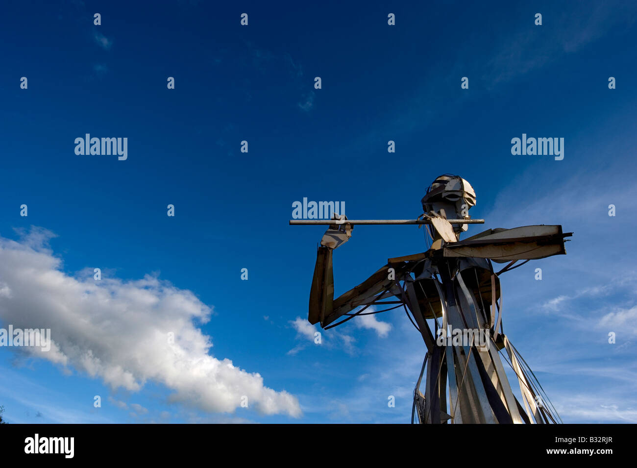 Lasciate che la danza inizi scultura Strabane, Contea di Tyrone, Irlanda del Nord Foto Stock
