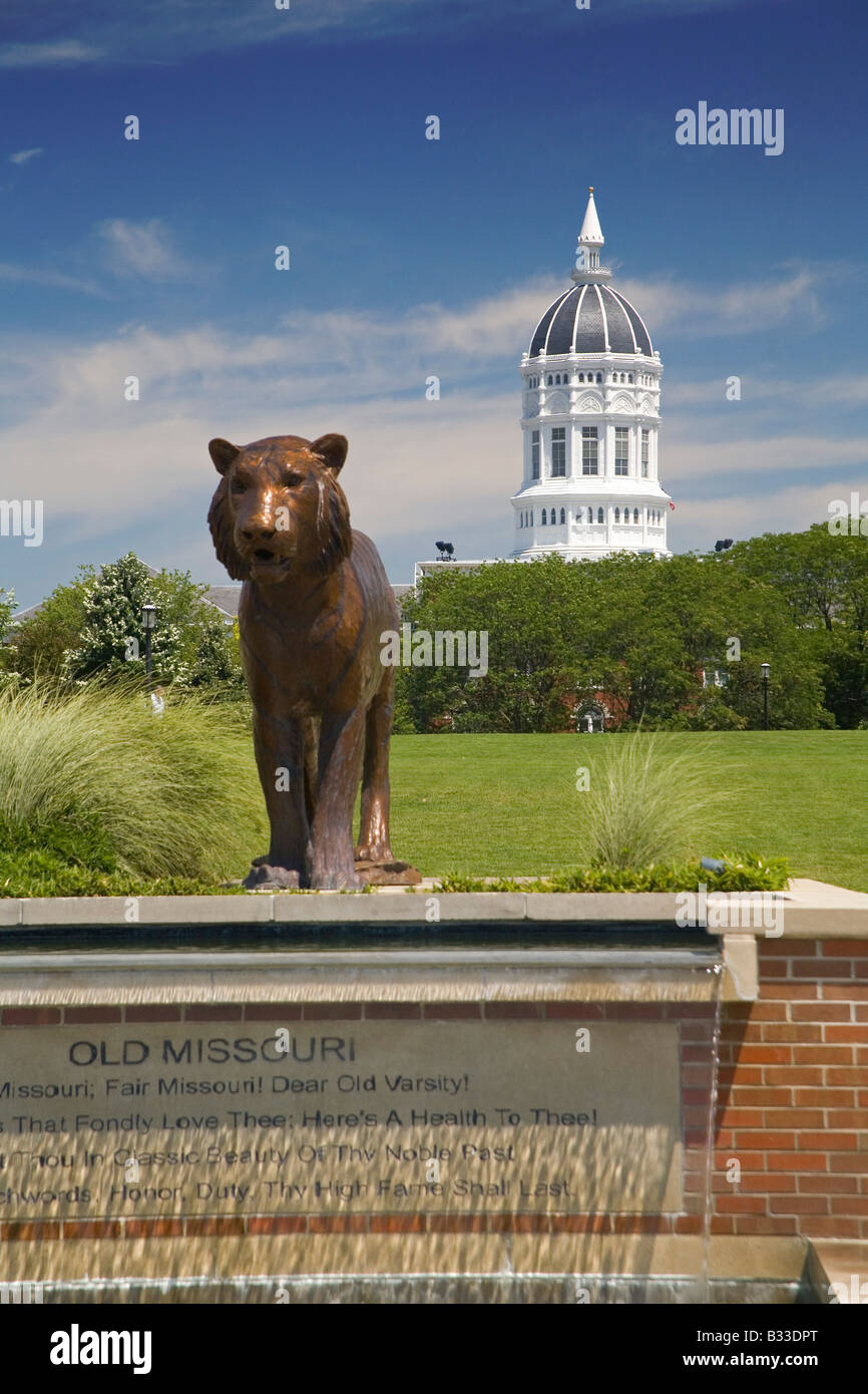 University of Missouri Tiger Plaza Foto Stock