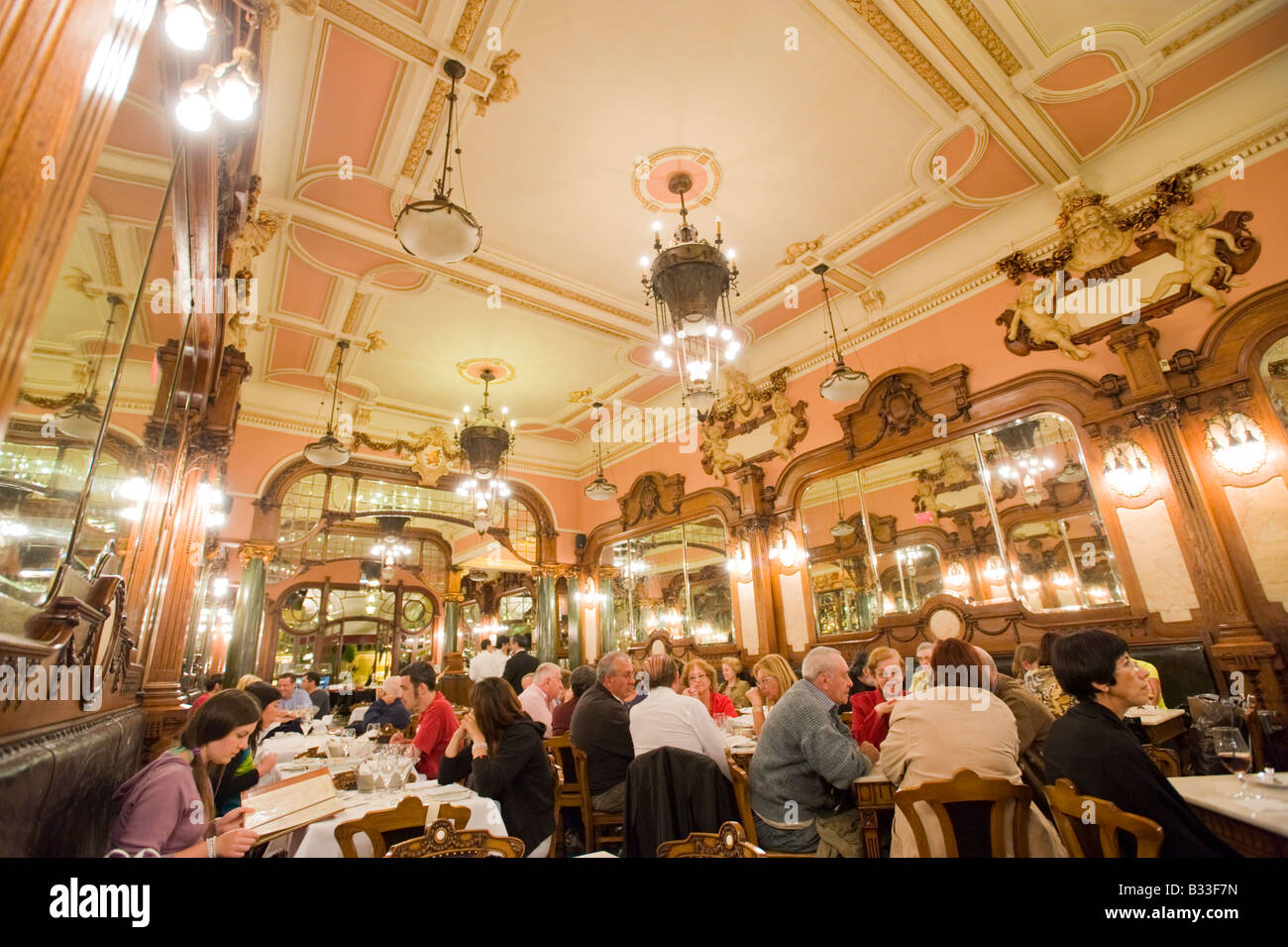 Cafe Majestic, Porto, Portogallo. Foto Stock