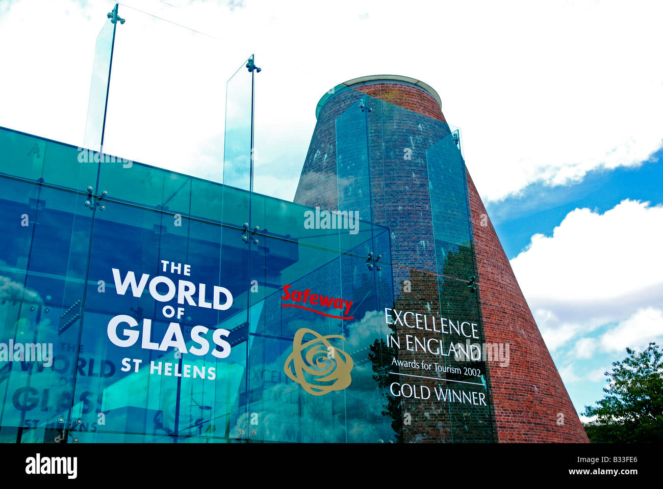 Il "mondo del vetro' museo di st.helens, lancashire, Regno Unito Foto Stock