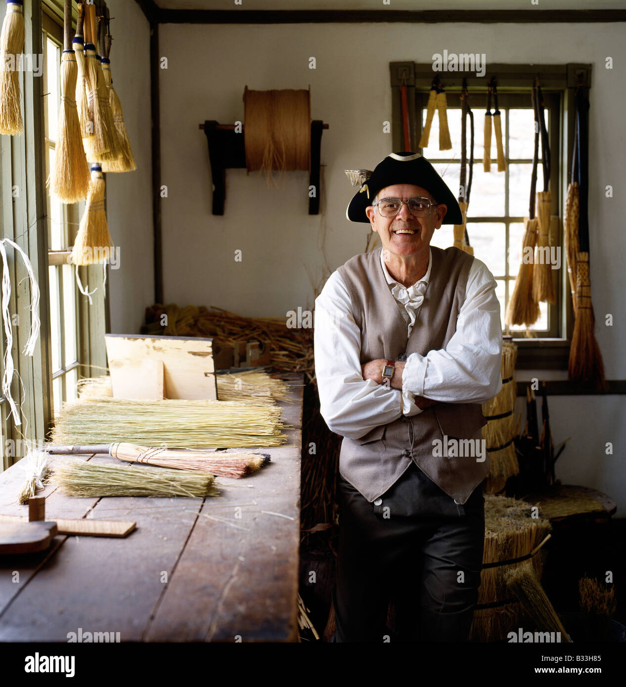 Ginestra maker, vecchio Bedford Village, Bedford, Pennsylvania Foto Stock