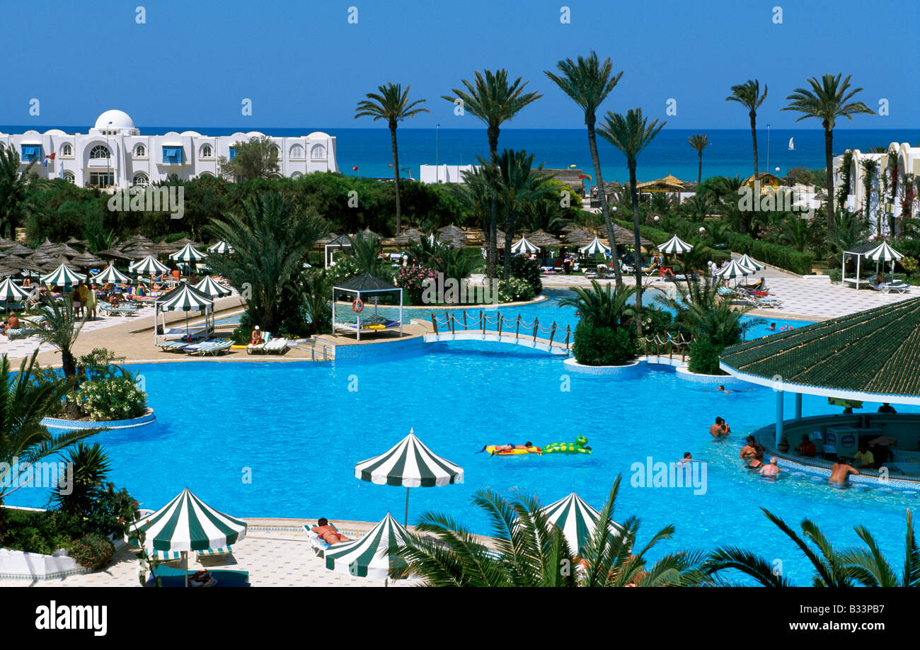 Hotel Holiday Beach a Sidi Mahres Isola di Gerba Tunisia Foto Stock