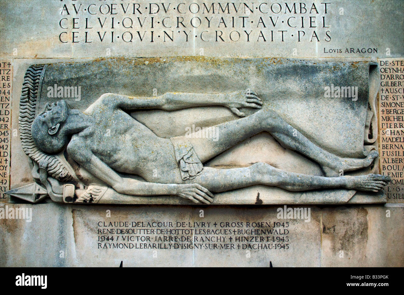 Monumento alle vittime della guerra 1939-1945 Bayeux Normandia Francia Foto Stock