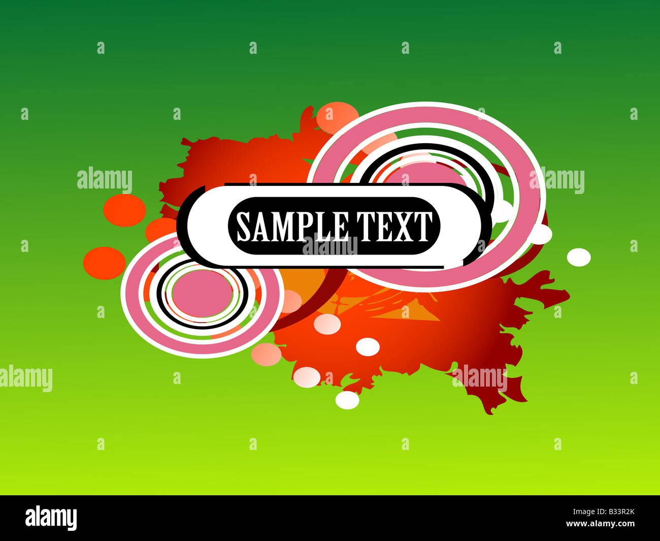 Un campione del testo su sfondo grungy Foto Stock