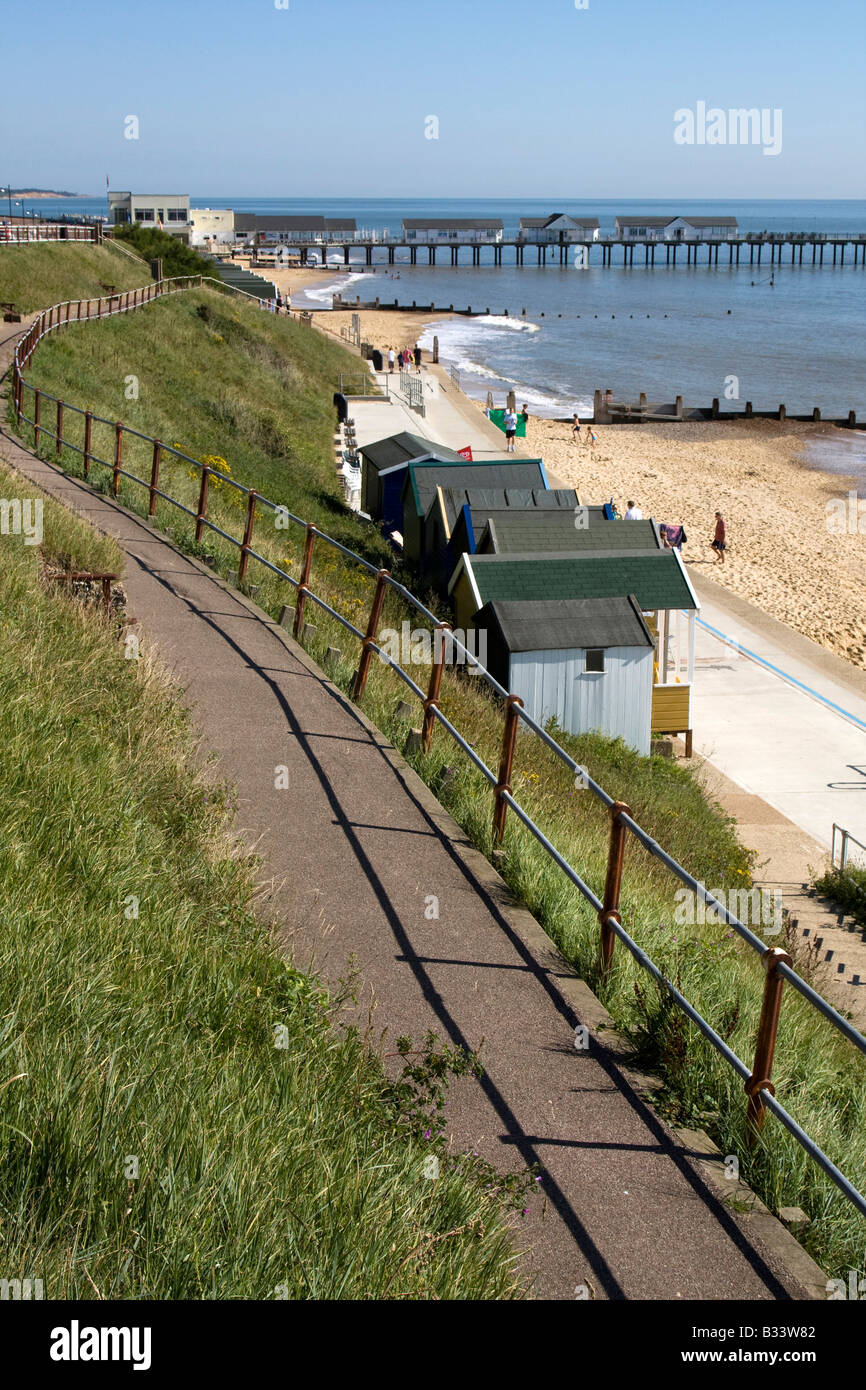 Southwold tradizionale località di villeggiatura e centro balneare situato nel quartiere Waveney di Suffolk, East Anglia, Inghilterra Foto Stock