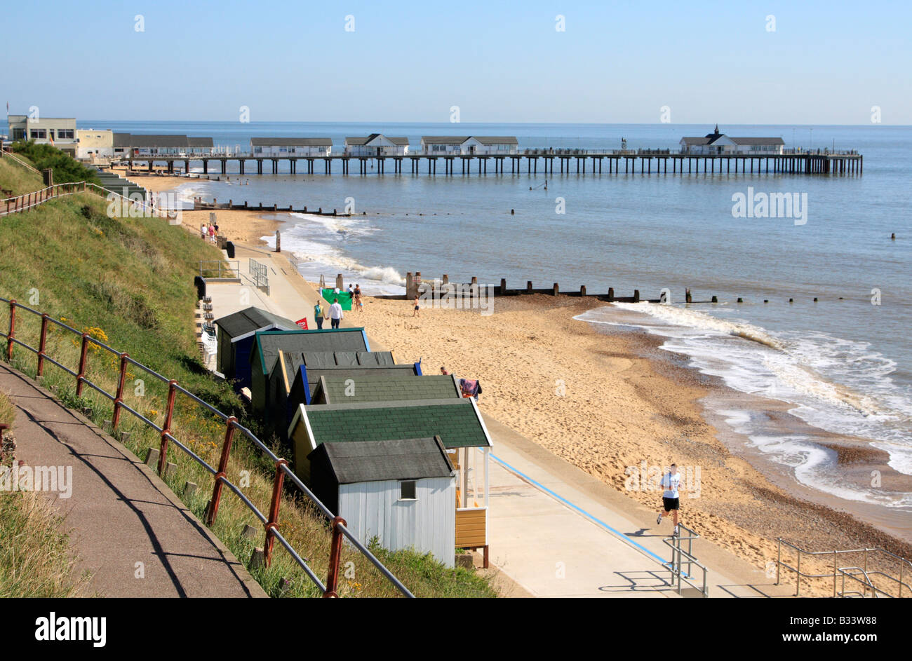 Southwold tradizionale località di villeggiatura e centro balneare situato nel quartiere Waveney di Suffolk, East Anglia, Inghilterra Foto Stock