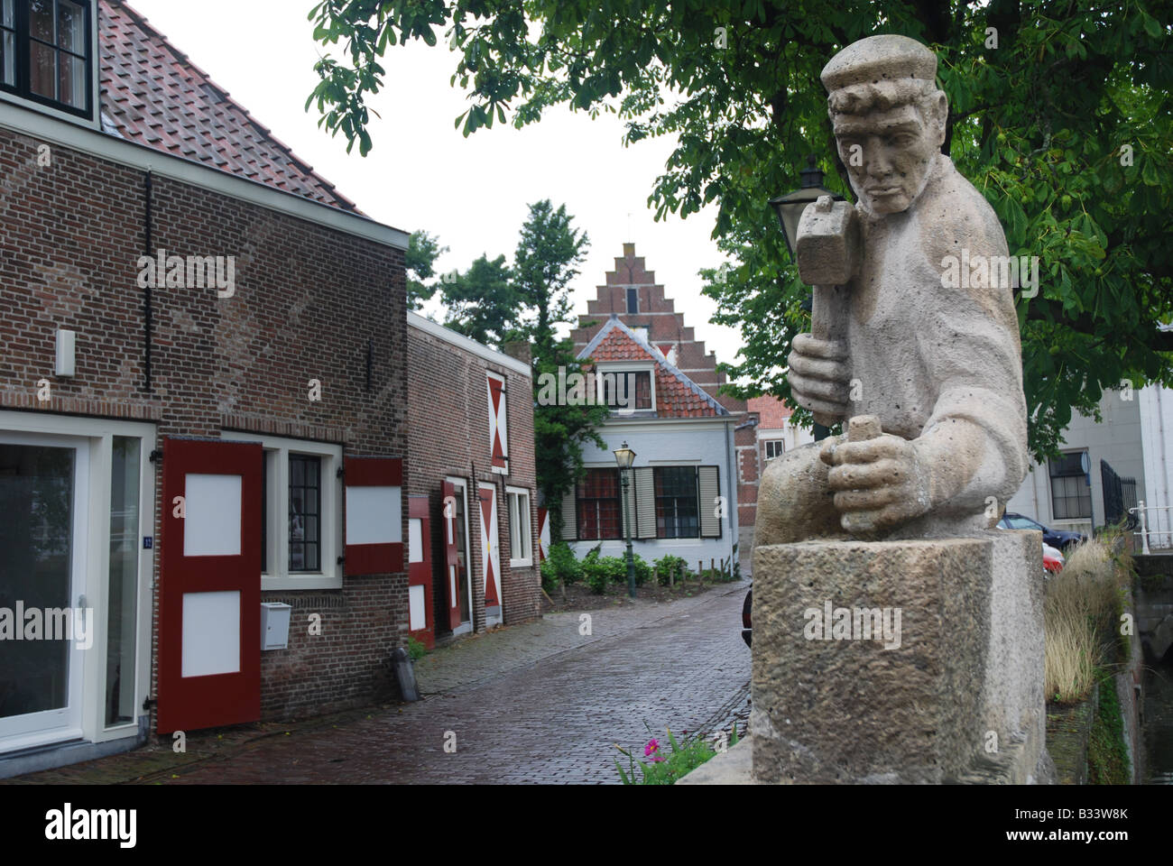 Tipica architettura di Middelburg, Paesi Bassi Zeeland Foto Stock