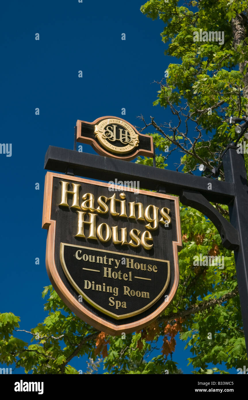 "La famosa Hastings House Hotel in Salt Spring Island British Columbia Canada" Foto Stock