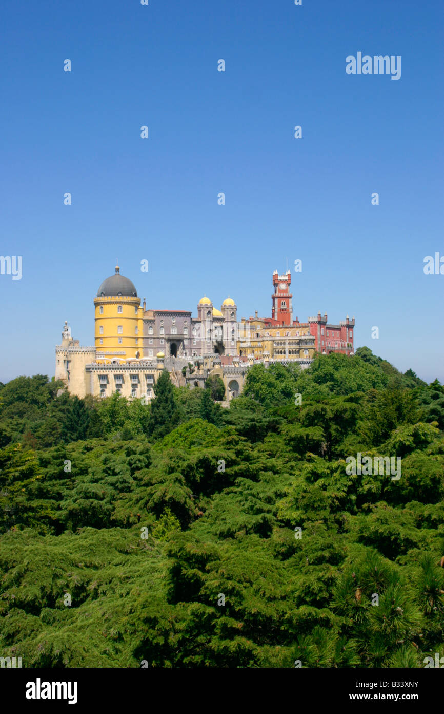 Pena nel Palazzo di Sintra vicino Lisbona in Portogallo Foto Stock