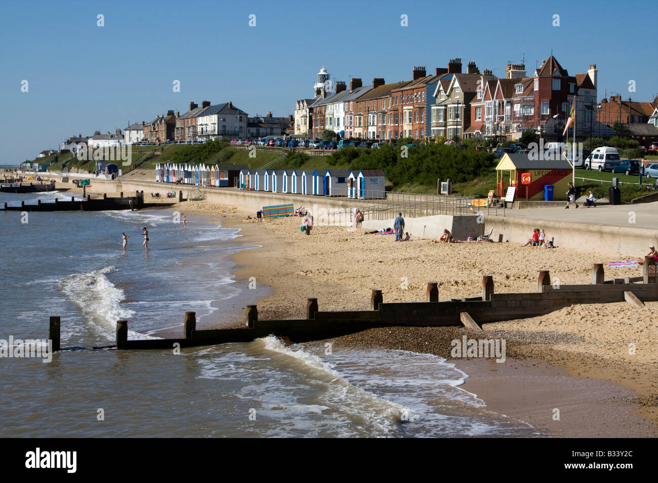 Southwold tradizionale località di villeggiatura e centro balneare situato nel quartiere Waveney di Suffolk, East Anglia, Inghilterra Foto Stock