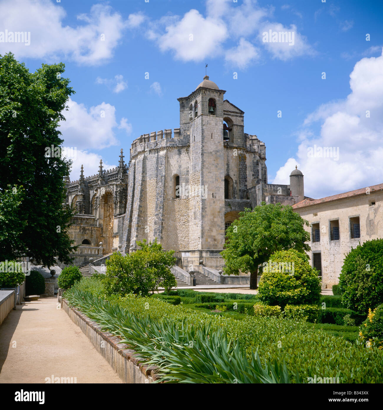 Europa meridionale del Portogallo Ribatejo Tomar Convento de Christo Foto Stock