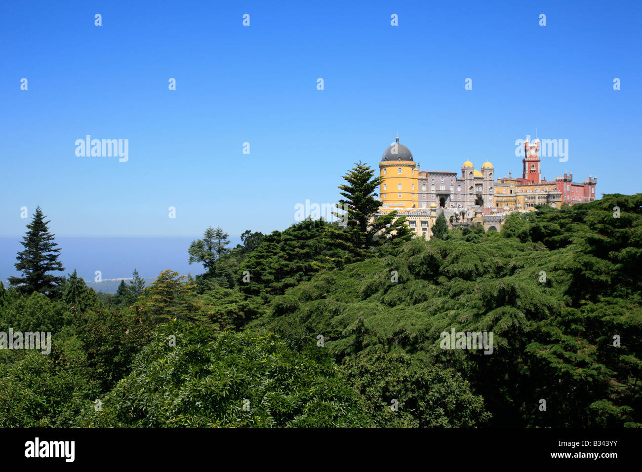 Pena nel Palazzo di Sintra vicino Lisbona in Portogallo Foto Stock
