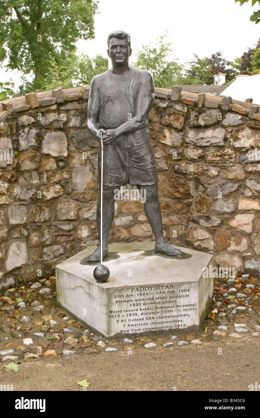 Statua di Paddy Ryan Pallasgreen Co Limerick Irlanda Foto Stock