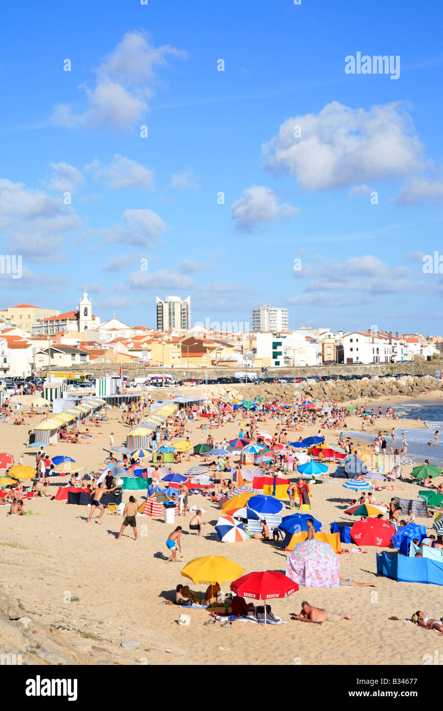 Spiaggia di Figueira da Foz, Costa de Prata, Portogallo Foto Stock