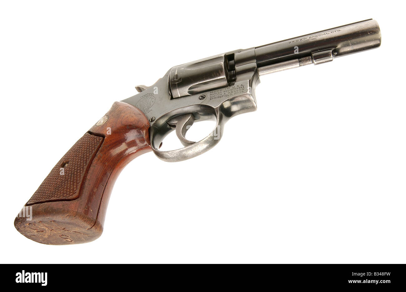 Smith e Wesson 38 revolver pistola Foto Stock