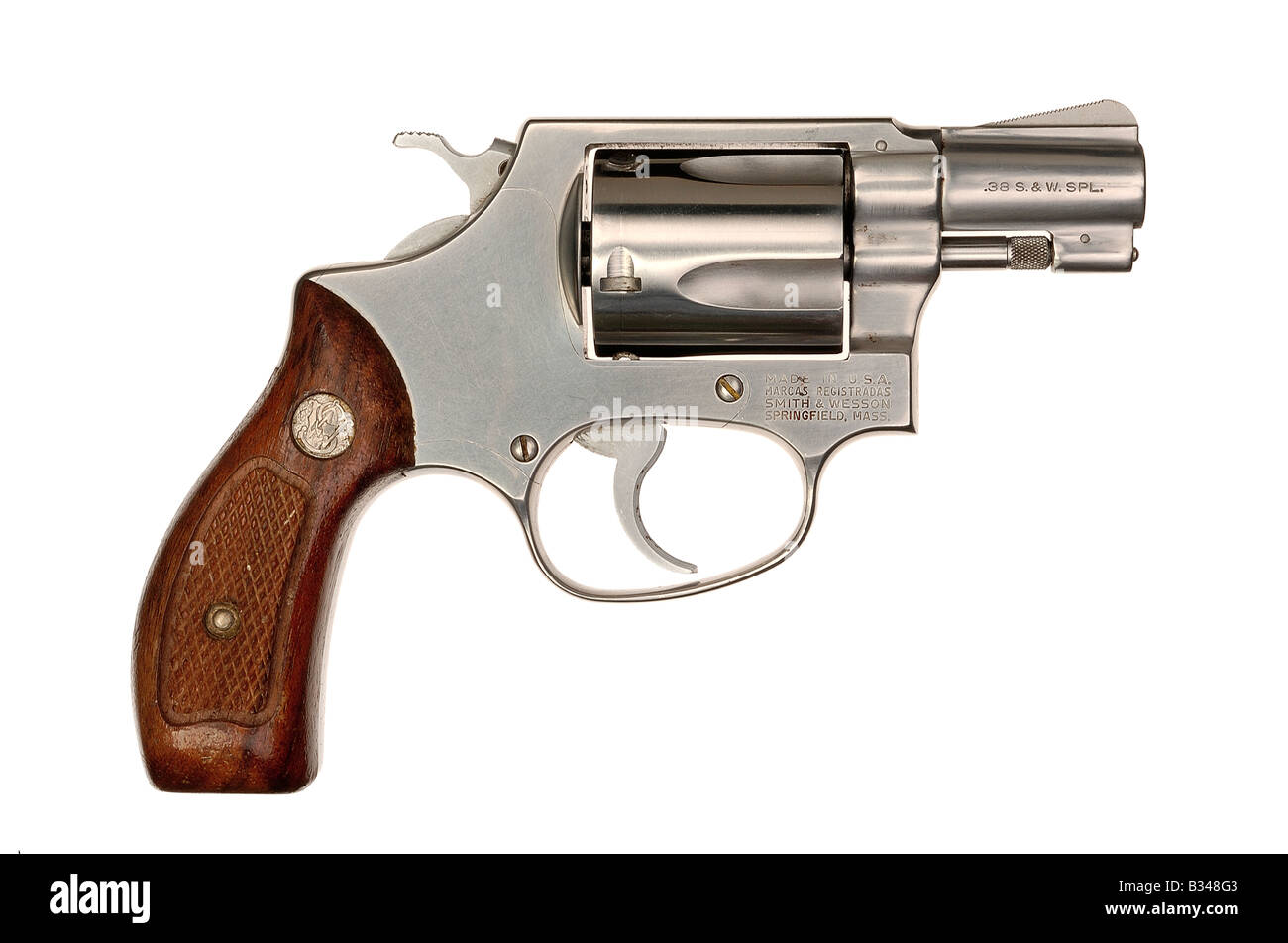 Smith e Wesson 38 revolver pistola Foto Stock