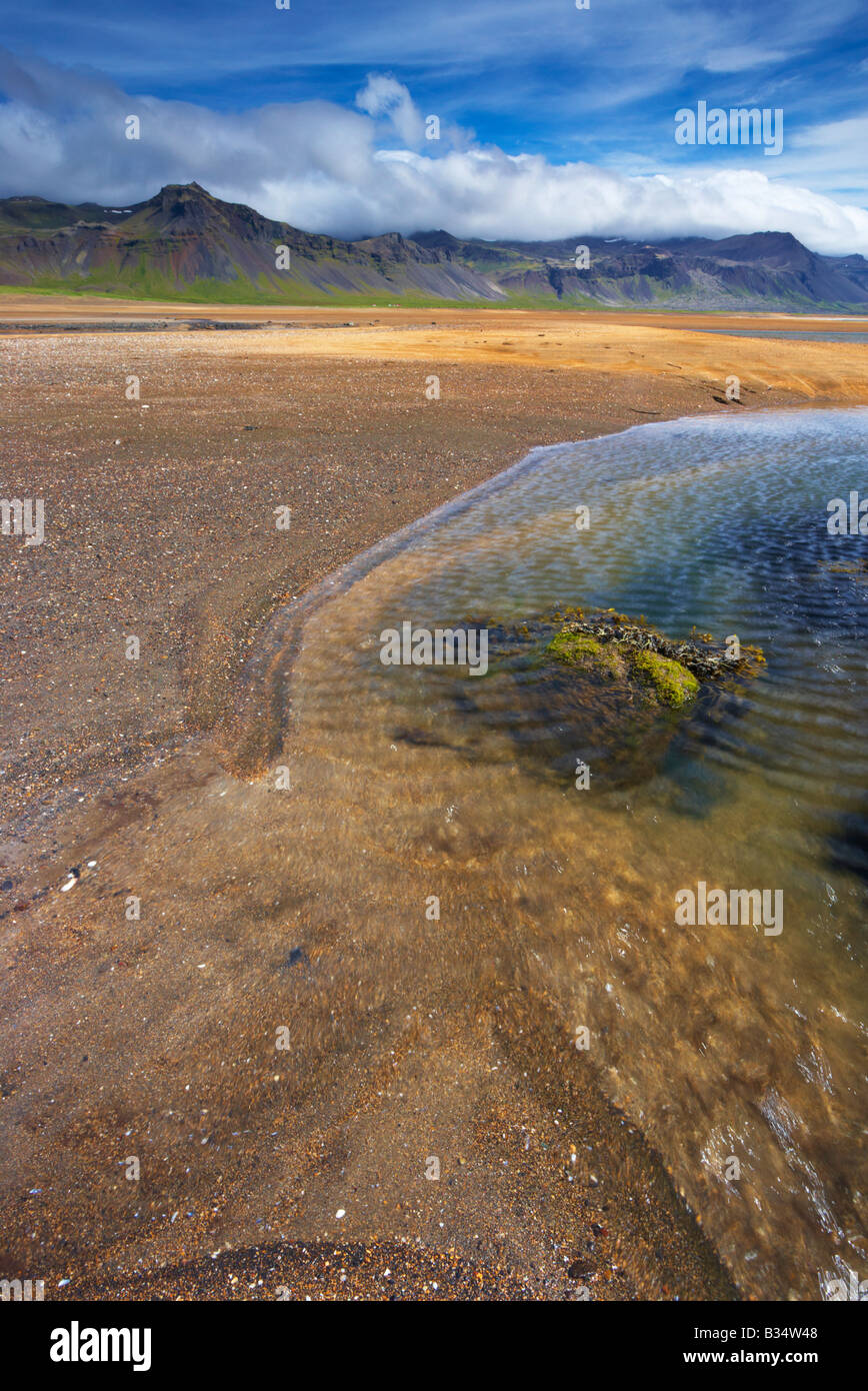 Paesaggio islandese a Budir sulla penisola di Snaefellsness Foto Stock