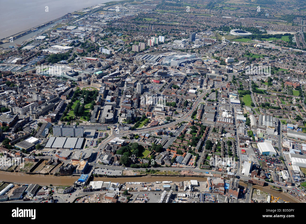Il centro di Hull, estate 2008, l'Inghilterra settentrionale Foto Stock