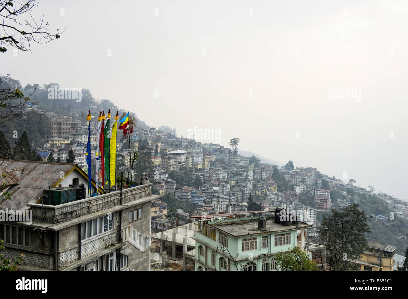 Gangtok skyline della città Foto Stock