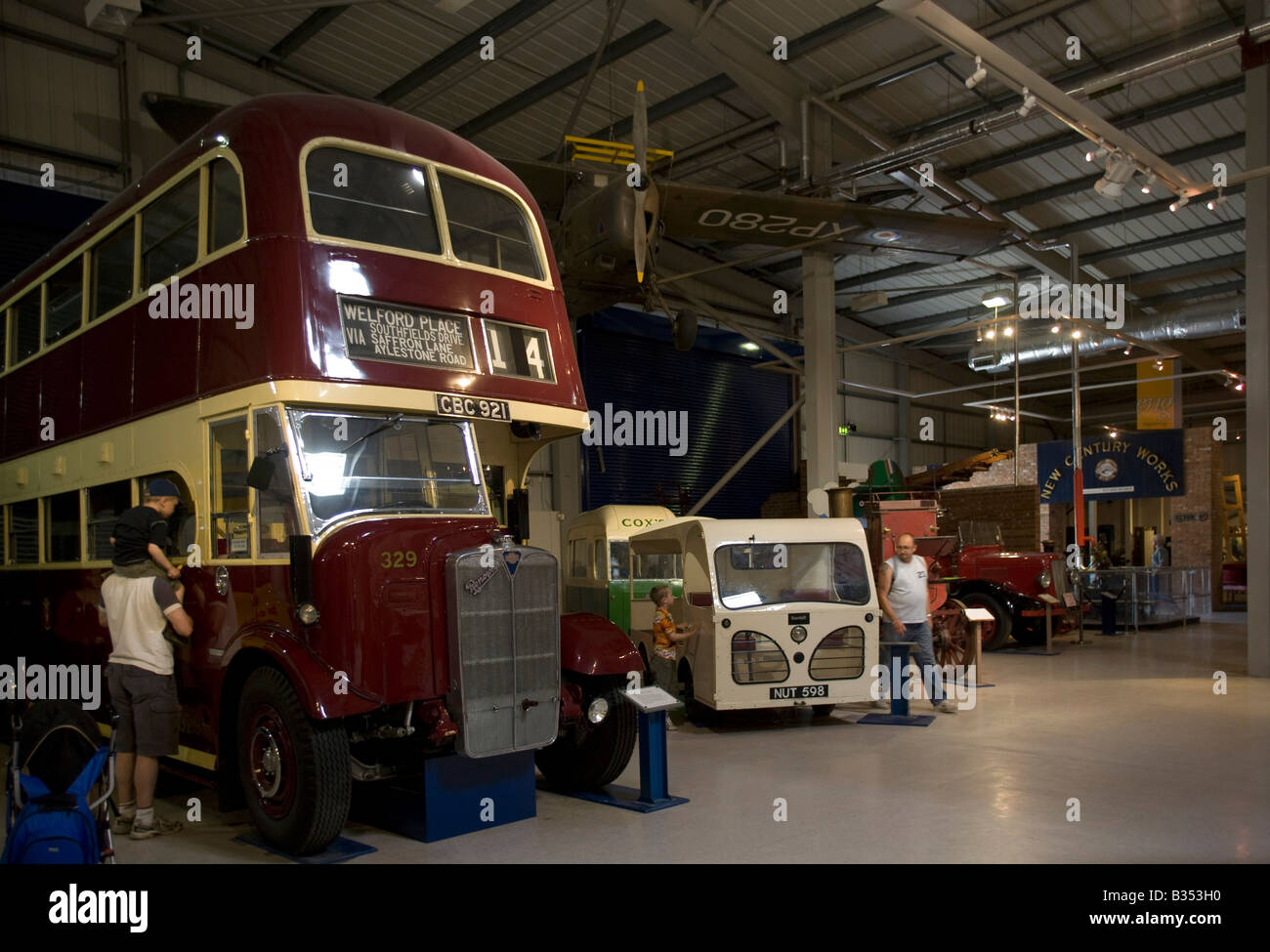 Snibston Discovery Park, Coalville, Leicester. Ex miniera di carbone Leics GB UK museo minerario di trasporto del carbone il giorno fuori attrazione turi Foto Stock