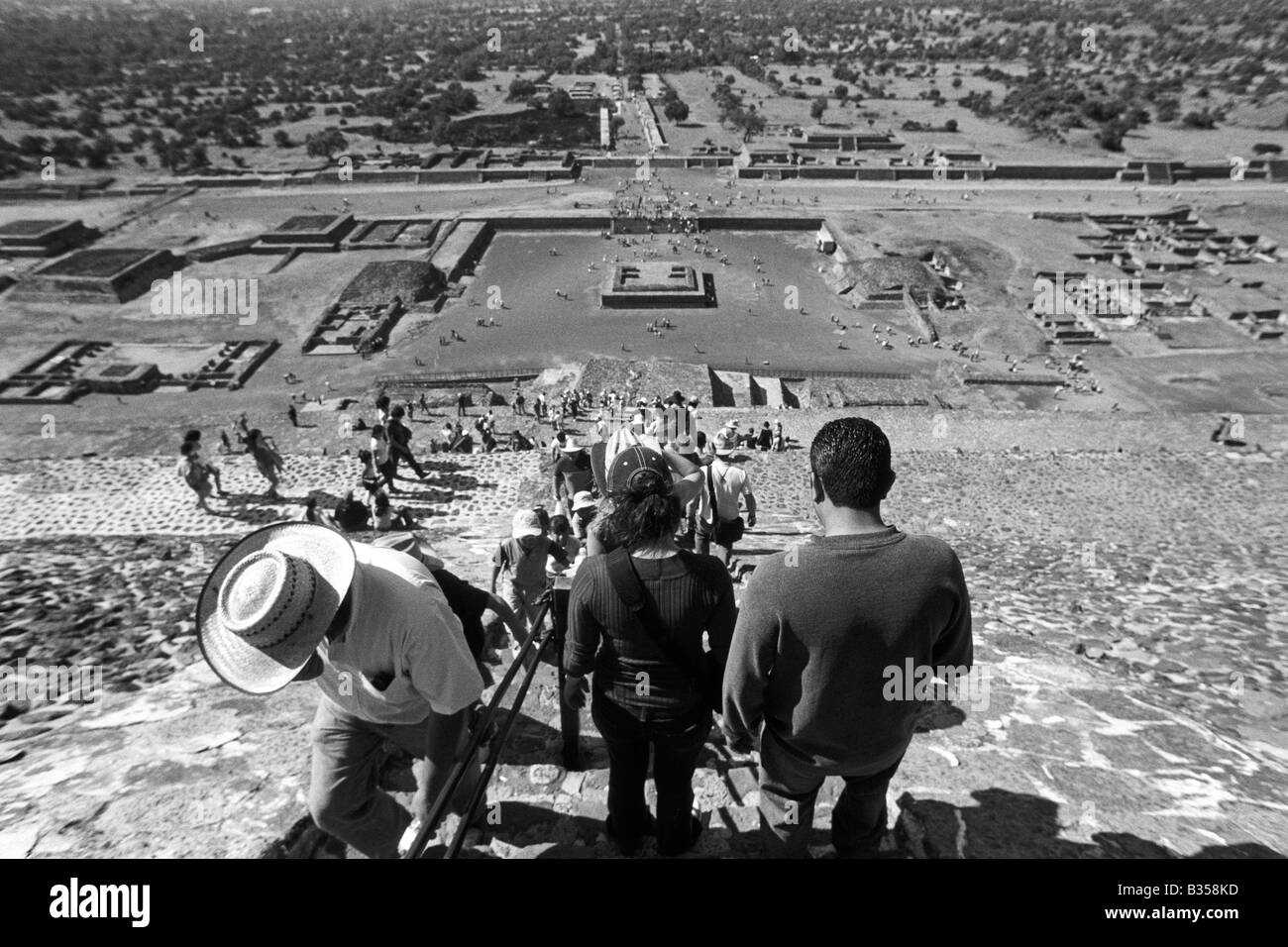 Messico, Teotihuacan, Piramide del sole Foto Stock