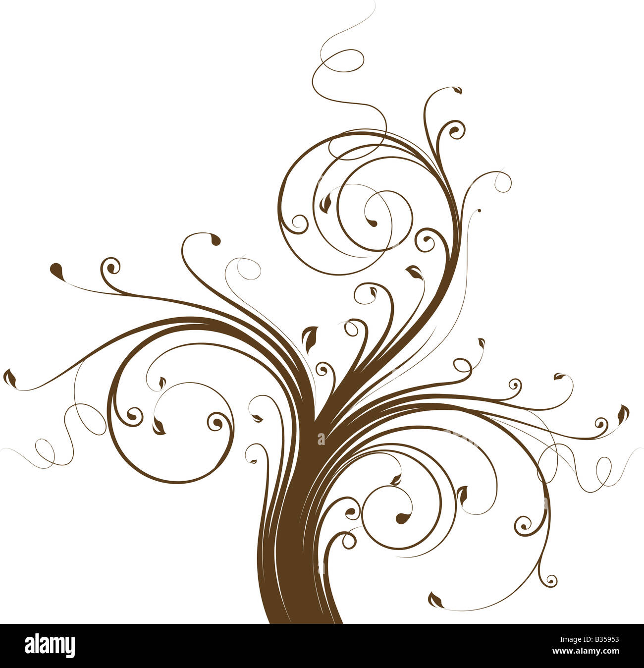 Design floreale elemento. Foto Stock