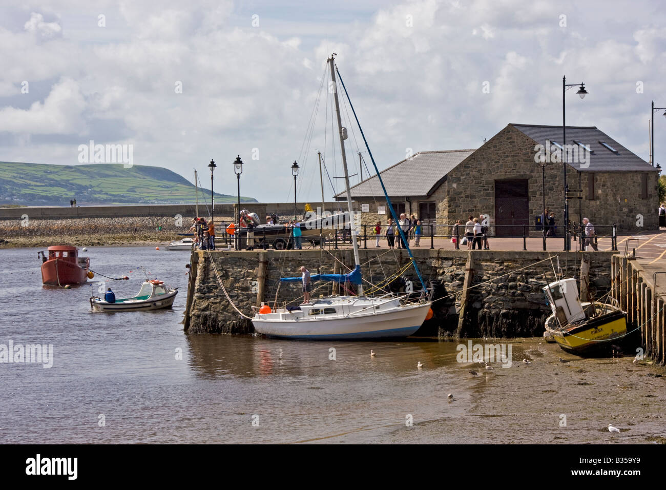 Blaenau Ffestiniog harbour nel Galles del nord Foto Stock