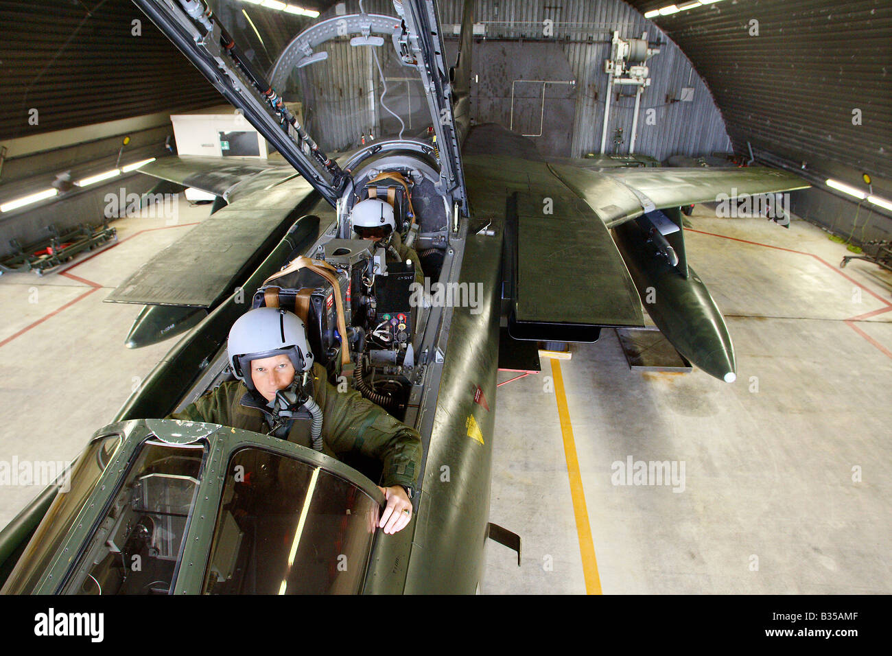 I piloti della 51st Imelmann Ala di ricognizione, Jagel, Germania Foto Stock