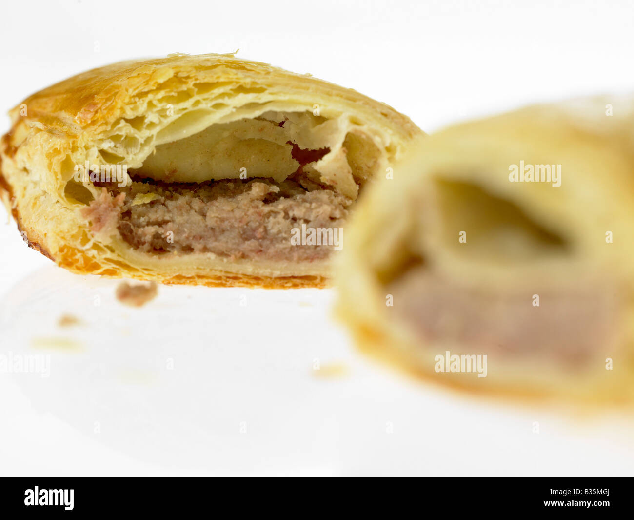 Cibo - Rotoli di salsiccia Foto Stock