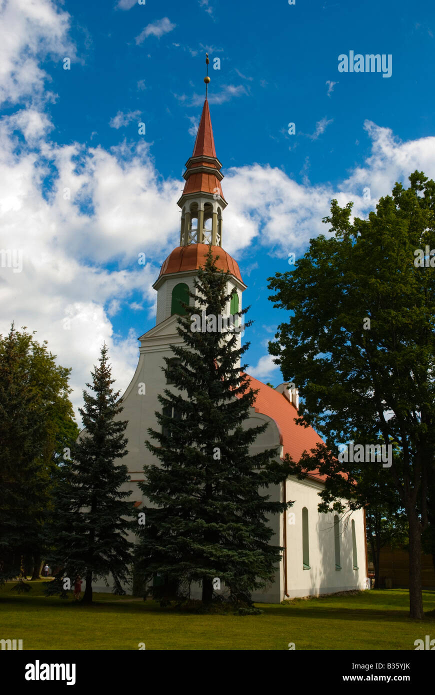 Chiesa luterana in Valka Lettonia Europa Foto Stock