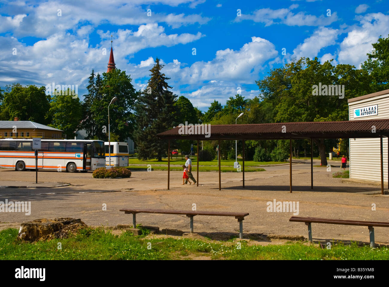 Lunga distanza stazione autobus di Valka Lettonia Europa Foto Stock