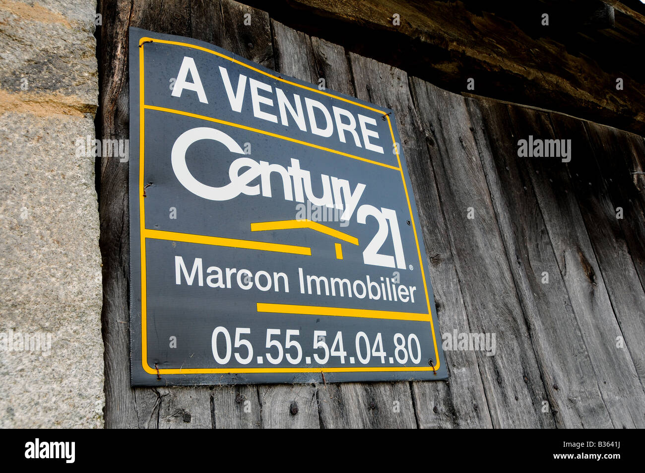 Il vecchio fienile in vendita, regione Limousin, Francia Foto Stock