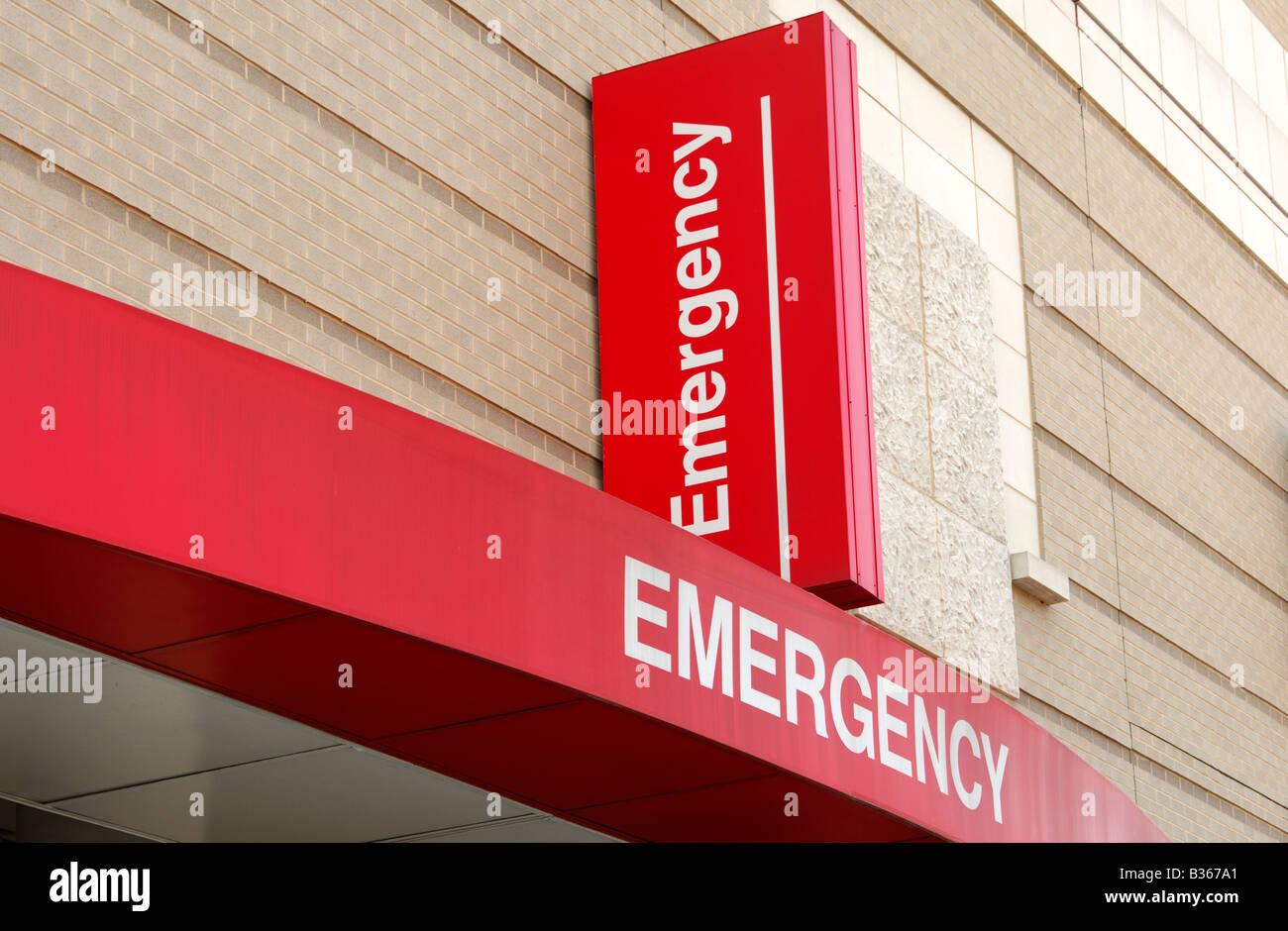 Discesa di emergenza off, George Washington University Medical Center di Washington D C USA Foto Stock
