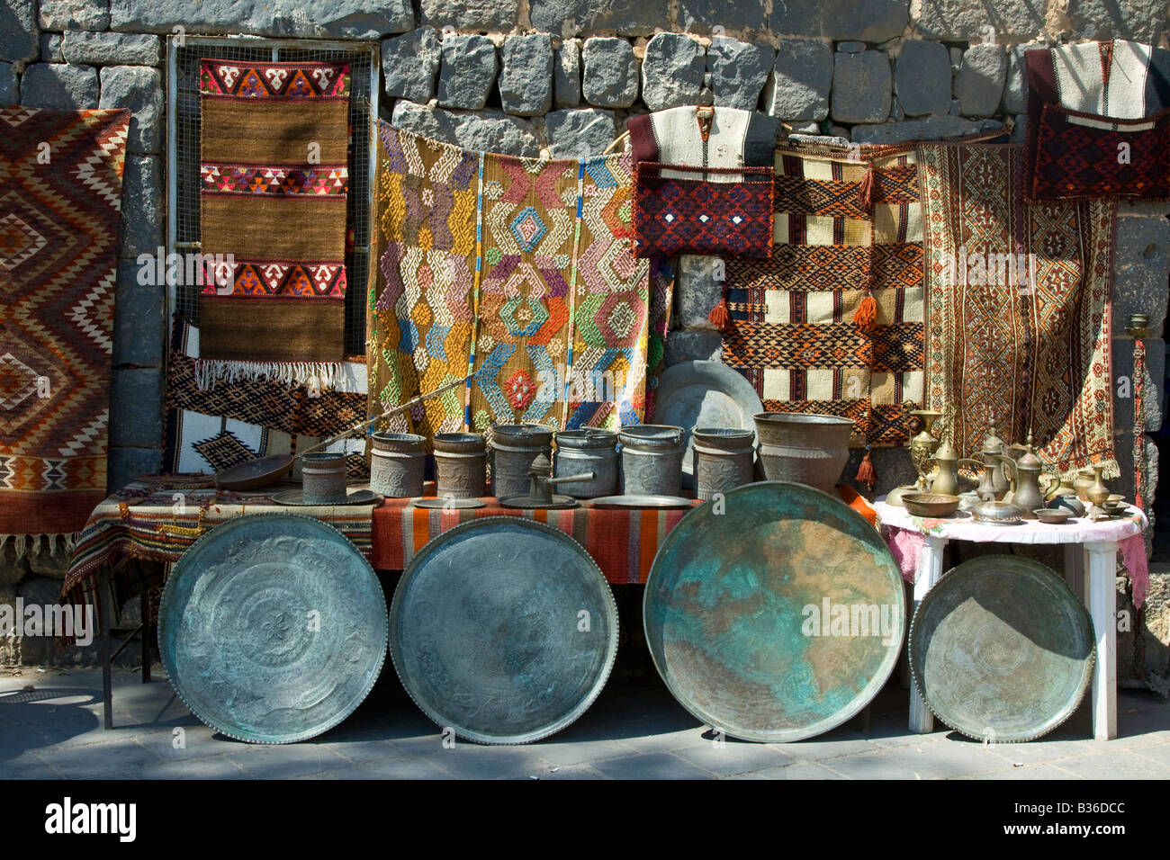 Tourist Souvenir Shop in Siria Bosra Foto Stock