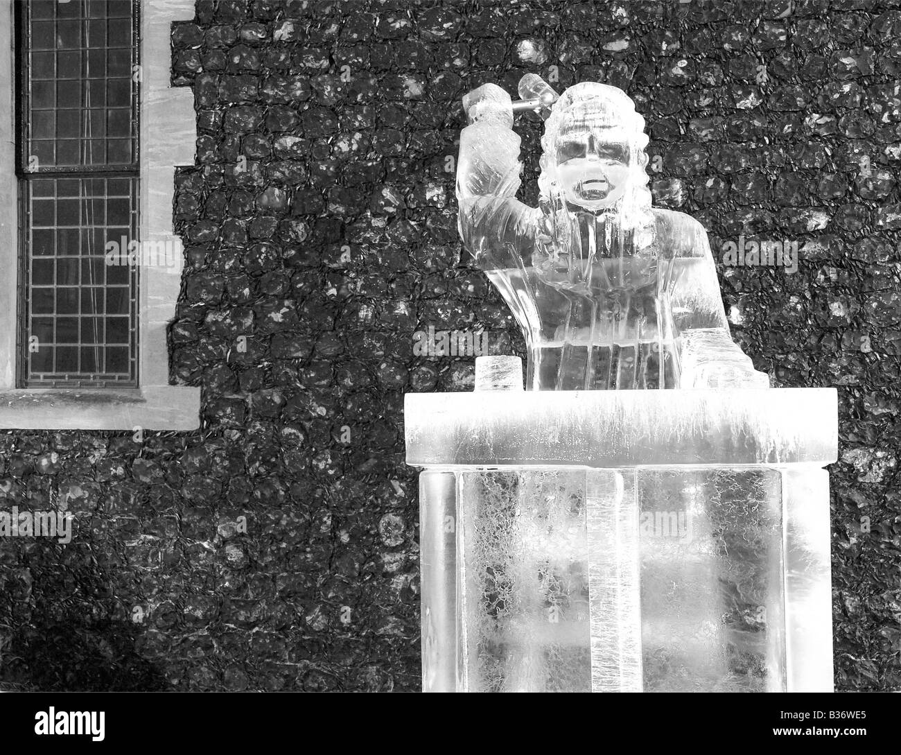 Sculture di ghiaccio, Norwich, Regno Unito Foto Stock