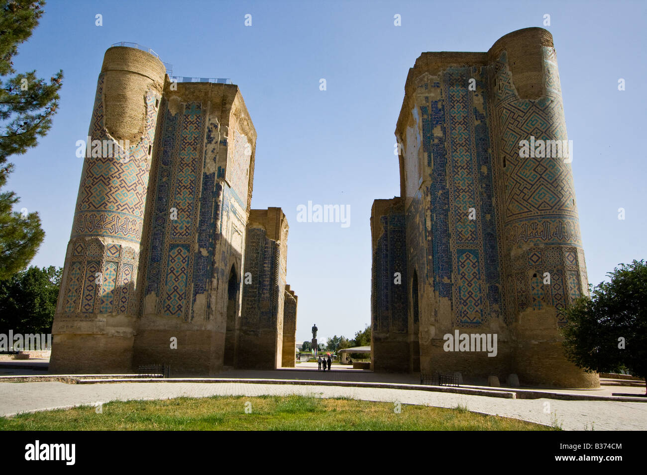 Ak Saray Palace a Shakhrisabz Uzbekistan Foto Stock