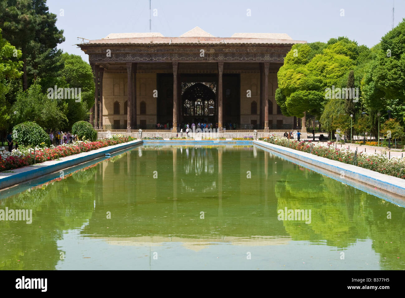 Chehelsotun Palace a Esfahan Iran Foto Stock